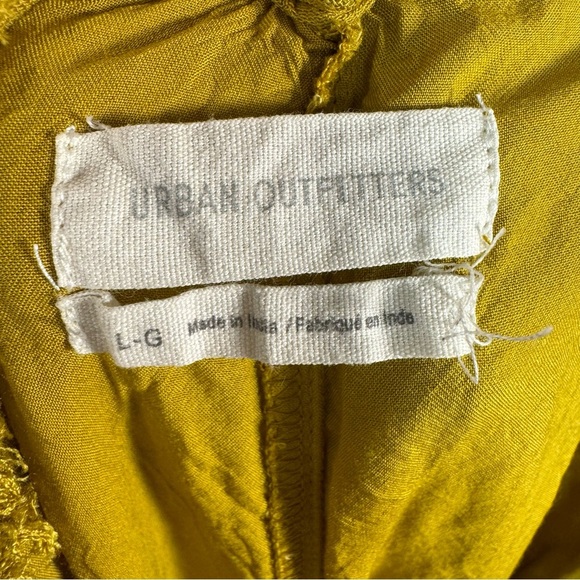 Urban Outfitters Kiari Wide Leg palazzo Jumpsuit Dress yellow Summer Solid H - Picture 10 of 12